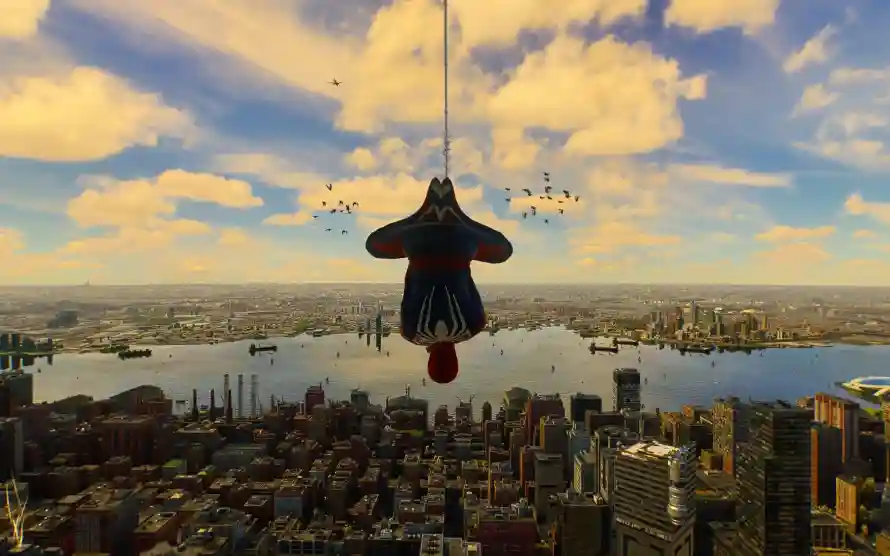 4k云朵壁纸 - 倒挂 - 冒险 - 城市「哲风壁纸」