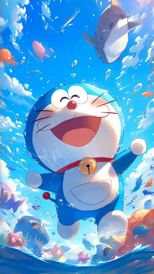 4k云朵壁纸 - 鱼 - 卡通 - 可爱「哲风壁纸」