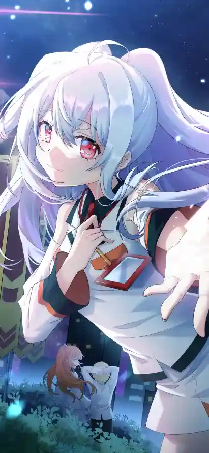 4k制服壁纸 - 可爱 - 夜晚 - 少女「哲风壁纸」