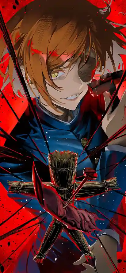 4k独眼壁纸 - 绷带 - 中原中也 - 动漫角色「哲风壁纸」