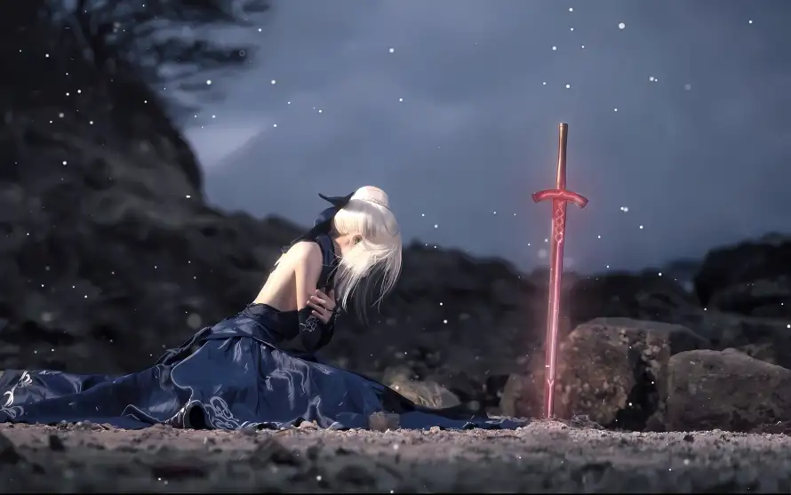 2k圣剑壁纸-Fate壁纸和夜晚-动漫人物壁纸推荐「哲风壁纸」