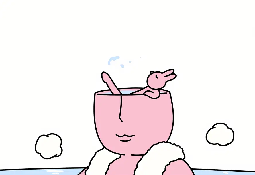 4k卡通壁纸 - 可爱 - 沐浴 - 泡澡「哲风壁纸」