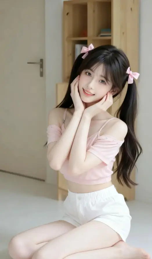 4k可爱壁纸 - 室内 - 少女 - 居家「哲风壁纸」