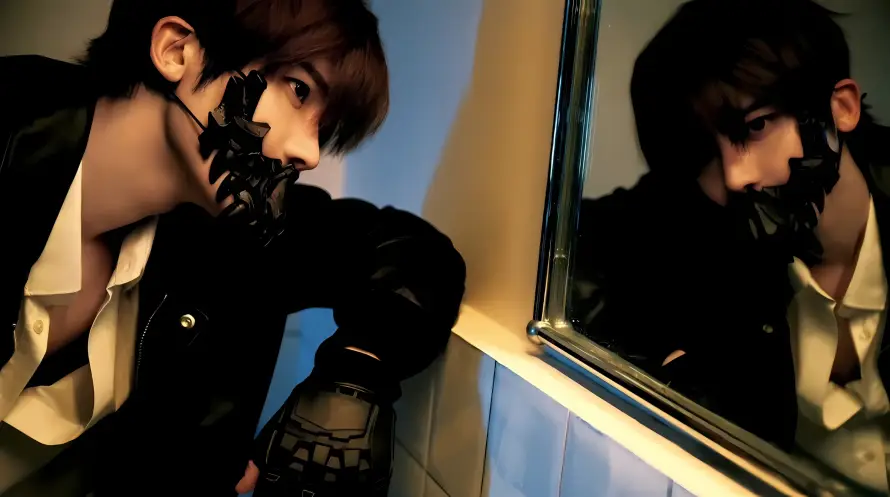 4k倒影壁纸 - 室内 - 手套 - 暗黑「哲风壁纸」