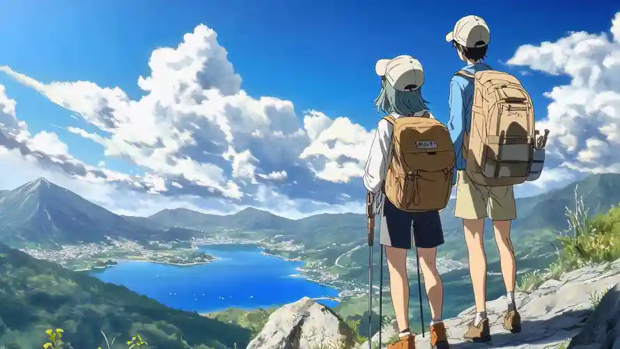 4k卡通壁纸 - 山脉 - 山顶 - 户外「哲风壁纸」