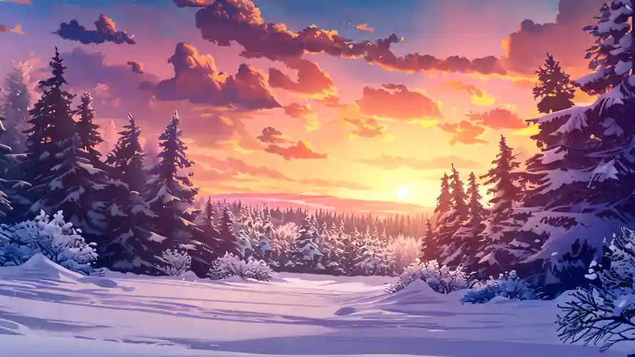 4k云彩壁纸 - 冬季 - 卡通 - 天空「哲风壁纸」