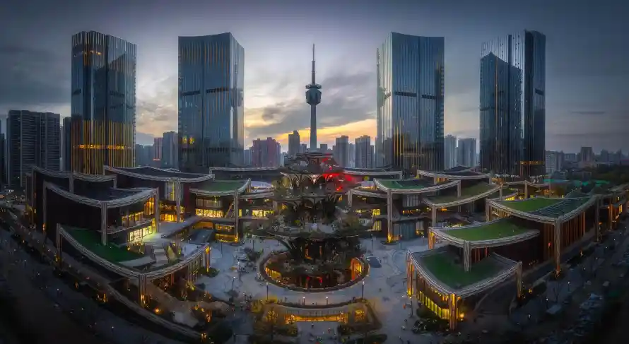 4k地标壁纸 - 天空 - 广场 - 灯光「哲风壁纸」