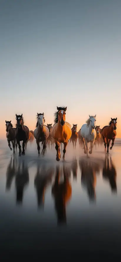 4k倒影壁纸 - 马 - 动物 - 壁纸「哲风壁纸」