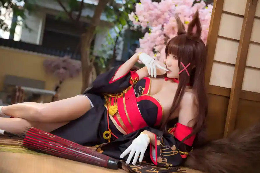 4k和服壁纸 - 尾巴 - 性感 - 樱花「哲风壁纸」