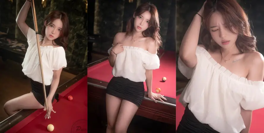 4k拼接壁纸 - 桌球美女 - 热门壁纸 - wallpaper「哲风壁纸」