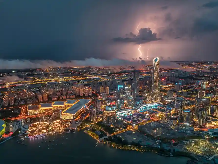4k城市壁纸 - 夜景 - 水域 - 河流「哲风壁纸」
