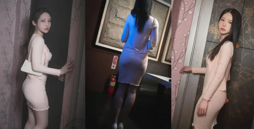 4k长发壁纸 - 美女 - 室内 - 粉色「哲风壁纸」