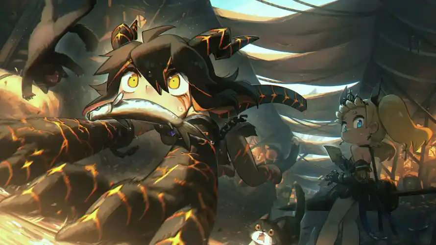 4k偷鱼壁纸 - 奇幻 - 少女 - 火焰「哲风壁纸」