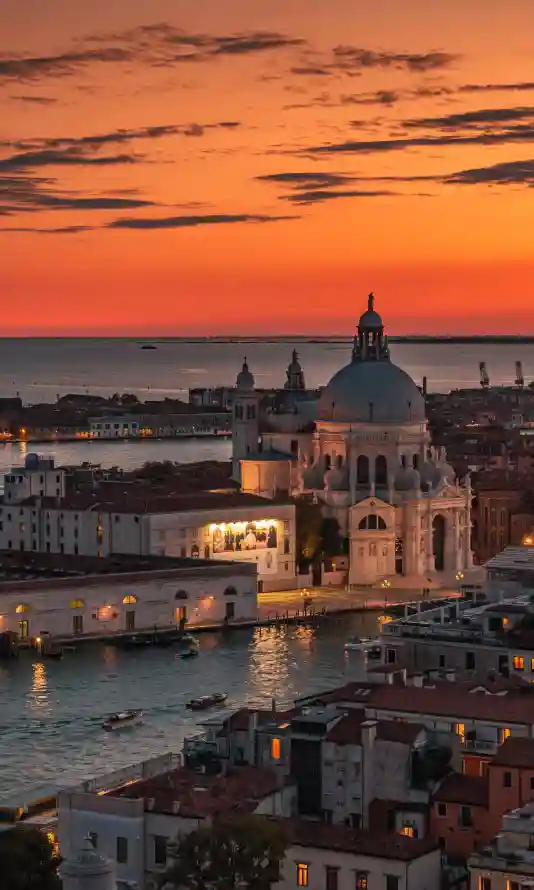 4k日落壁纸 - 欧洲 - 水城 - 海景「哲风壁纸」