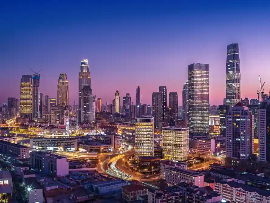 4k中国壁纸 - 夜景 - 天津 - 灯光「哲风壁纸」