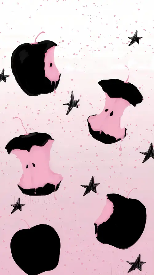 4k星星壁纸 - 黑粉 - 黑苹果 - 创意苹果「哲风壁纸」