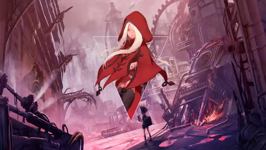 4k废墟壁纸 - 火焰 - 白发 - 二次元「哲风壁纸」