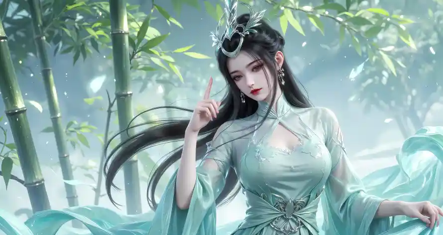 4k仙侠壁纸 - 发饰 - 国风 - 竹林「哲风壁纸」 4k仙侠壁纸 - 发饰 - 国风 - 竹林「哲风壁纸」