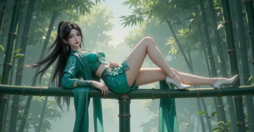 4k仙侠壁纸 - 古风 - 坐姿 - 灵动「哲风壁纸」