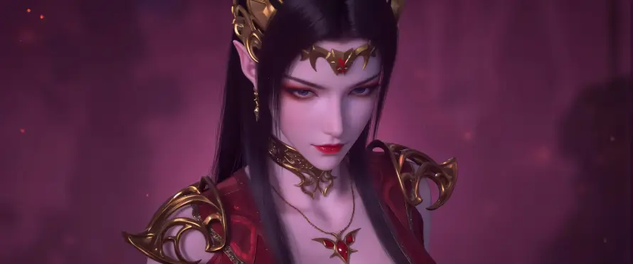 4k冷酷壁纸 - 动画 - 玄幻 - 红衣「哲风壁纸」