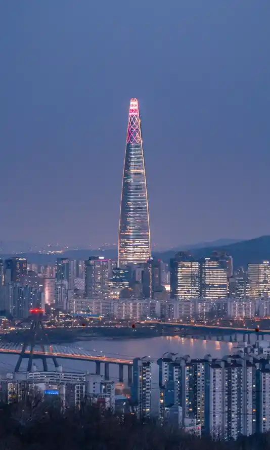 4k夜晚壁纸 - 山峦 - 桥梁 - 韩国「哲风壁纸」