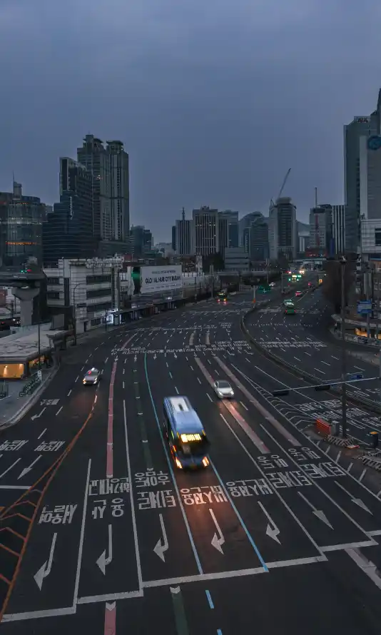 4k交通壁纸 - 傍晚 - 夜景 - 建筑「哲风壁纸」