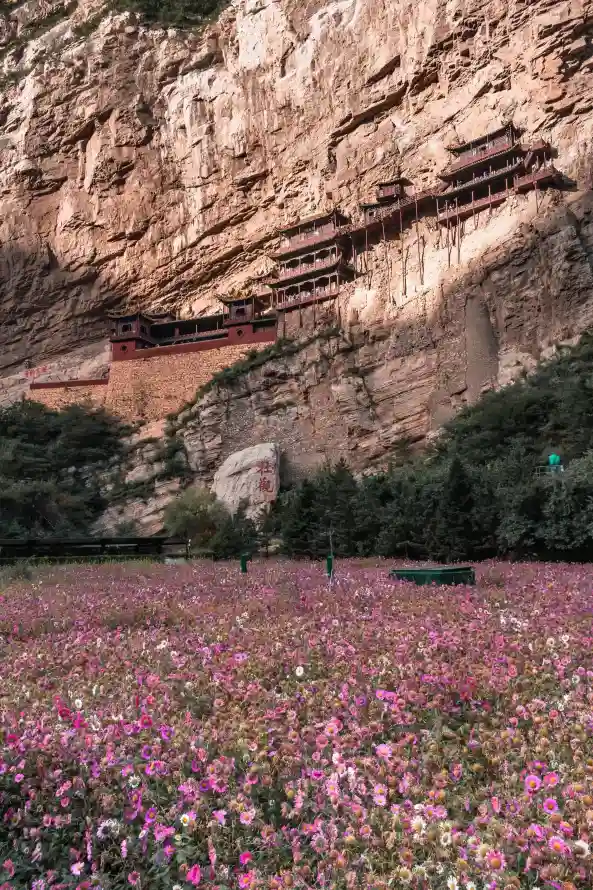 4k大同壁纸 - 寺庙 - 山崖 - 山西「哲风壁纸」
