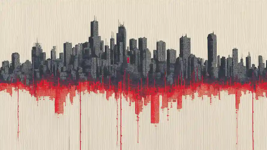 4k城市壁纸 - 建筑 - 黑白 - 艺术画「哲风壁纸」