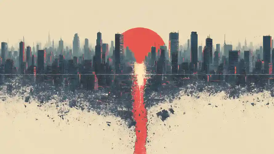 4k创意壁纸 - 剪影 - 喷溅 - 城市「哲风壁纸」 4k创意壁纸 - 剪影 - 喷溅 - 城市「哲风壁纸」