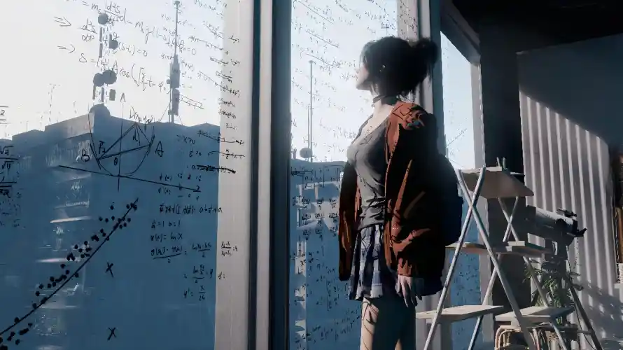 1k剪影壁纸-玻璃窗与简约-热门的壁纸「哲风壁纸」