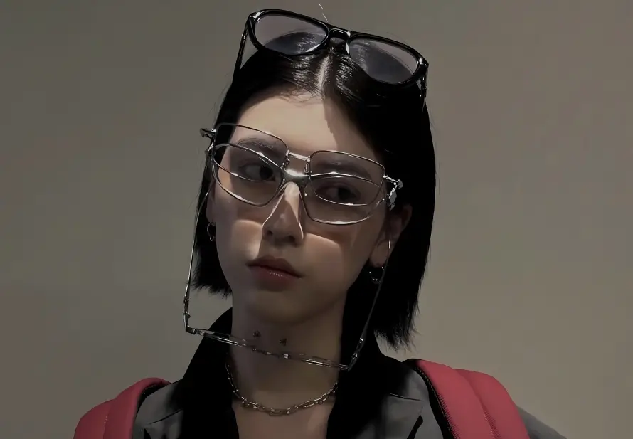 3k眼镜壁纸-三吉彩花壁纸和短发-个性配饰免费下载「哲风壁纸」