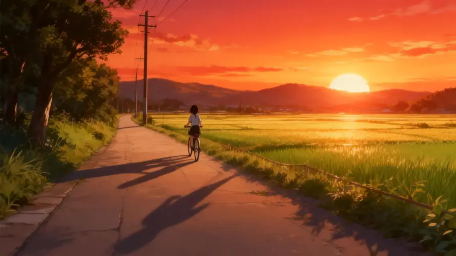 4k傍晚壁纸 - 剪影 - 单车 - 日落「哲风壁纸」 4k傍晚壁纸 - 剪影 - 单车 - 日落「哲风壁纸」