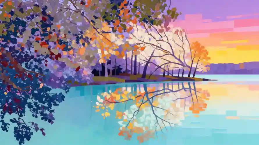 4k秋意壁纸 - 秋意蓝橙调 - 热门壁纸 - wallpaper「哲风壁纸」