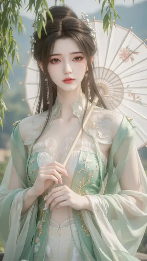 4k古典壁纸 - 古装 - 国风 - 柳树「哲风壁纸」