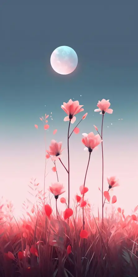 4k夜空壁纸 - 景深 - 月夜 - 朦胧「哲风壁纸」