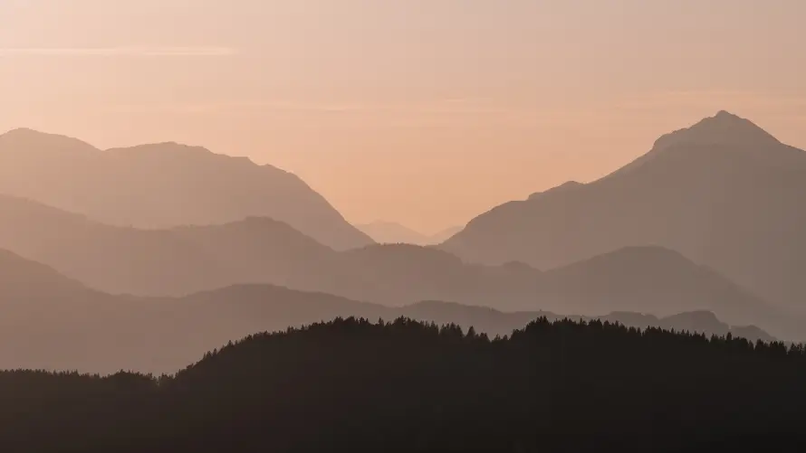 4k剪影壁纸 - 天空 - 山峦 - 山川「哲风壁纸」