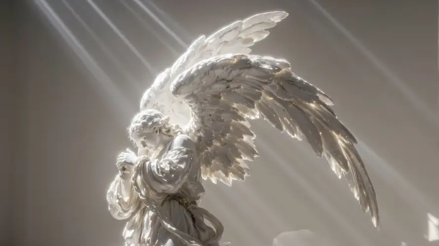 4k光影壁纸 - 光线 - 古典 - 天使「哲风壁纸」