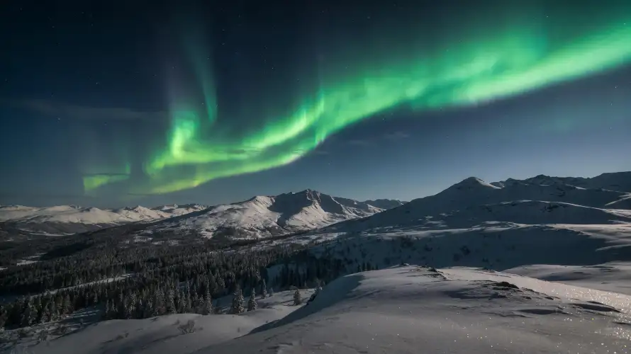 4k冰雪壁纸 - 夜晚 - 夜空 - 宁静「哲风壁纸」