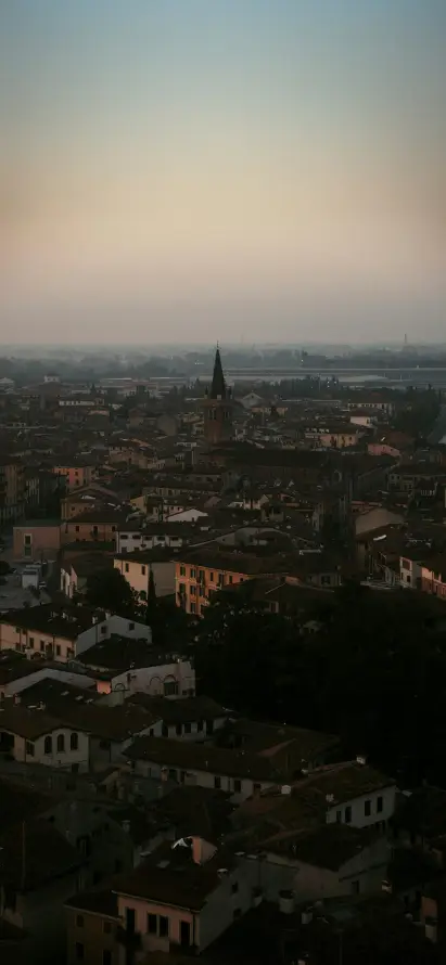 4k傍晚壁纸 - 城市 - 城镇 - 夕阳「哲风壁纸」