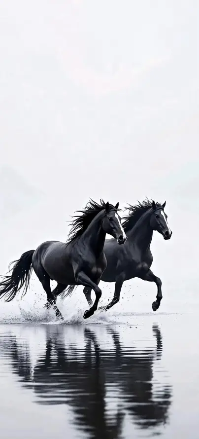 4k倒影壁纸 - 动态 - 动物 - 奔跑「哲风壁纸」