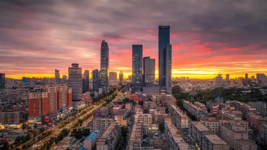 4k城市壁纸 - 壁纸 - 日落 - 晚霞「哲风壁纸」