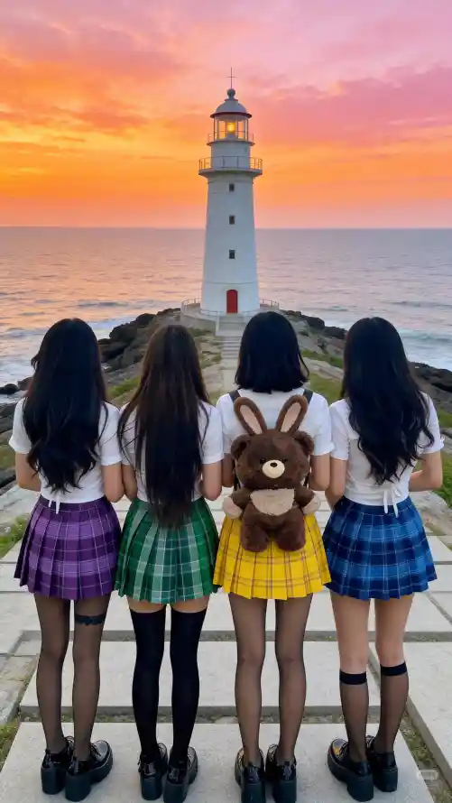 4k晚霞壁纸 - 海景 - 闺蜜 - 黑丝「哲风壁纸」