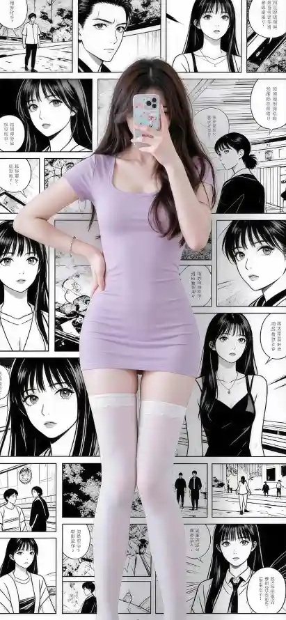 4k美女壁纸 - Ios - 白长袜 - 紧身裙「哲风壁纸」