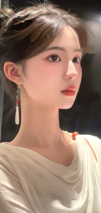 4k人像壁纸 - 优雅 - 侧脸 - 写真「哲风壁纸」