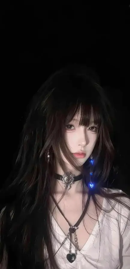 4k冷艳壁纸 - 美女 - 项链 - Ios「哲风壁纸」