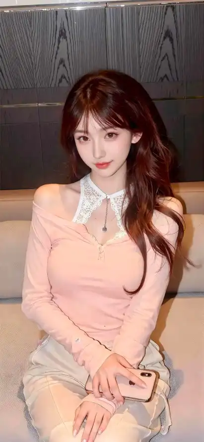 4k手机壁纸 - 美女 - Ios - 优雅坐姿「哲风壁纸」