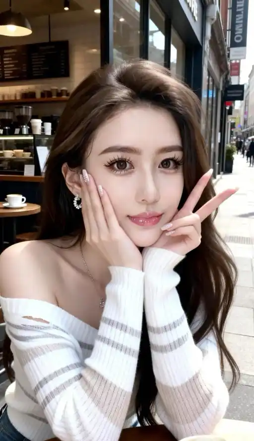 4k休闲壁纸 - 时尚 - 比耶 - 美女「哲风壁纸」