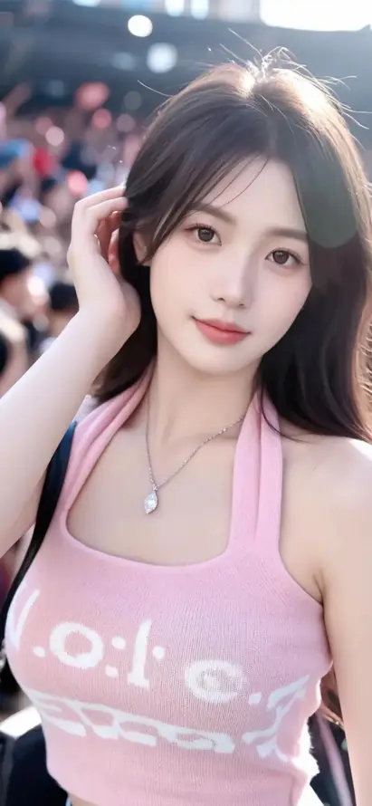 4k美女壁纸 - 长发 - 项链 - Ios「哲风壁纸」