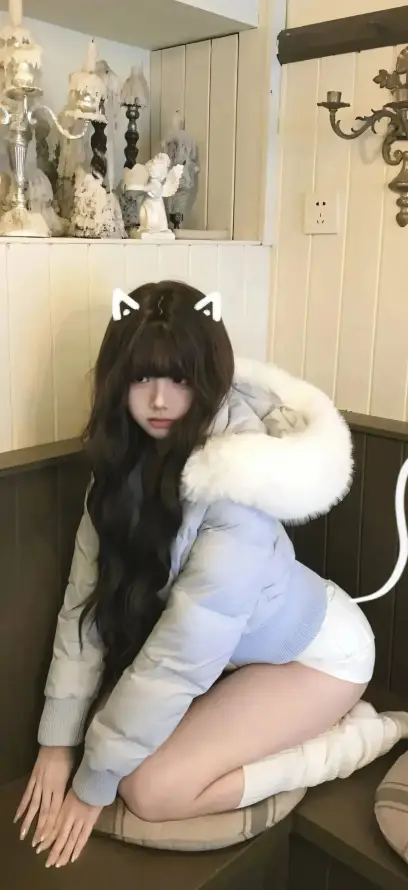 4k可爱壁纸 - 吊灯 - 坐姿 - 摆件「哲风壁纸」