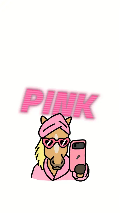 4k搞怪壁纸 - 粉色 - 马年 - PINK「哲风壁纸」